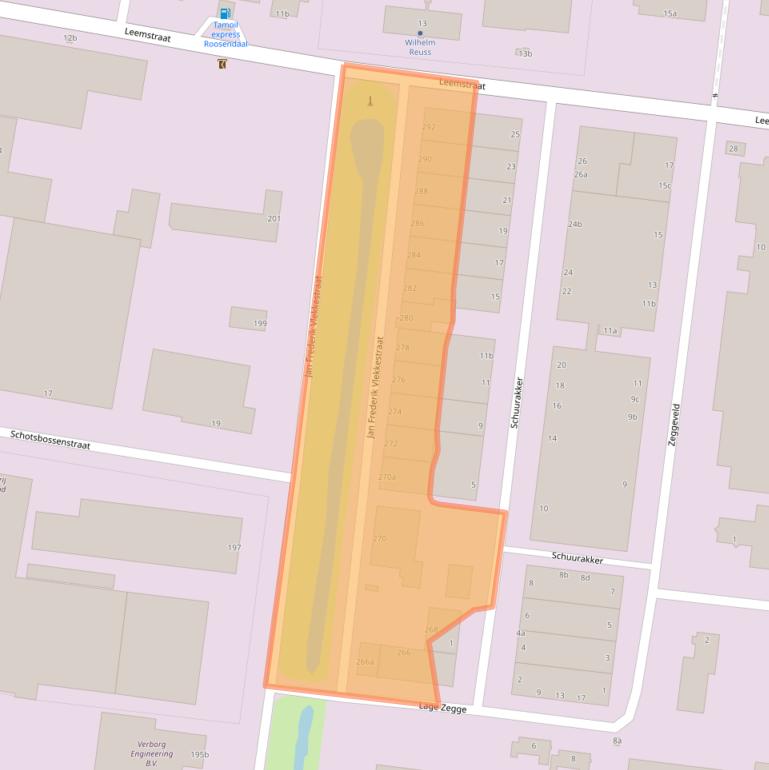 Kaart van postcodegebied 4705AJ.