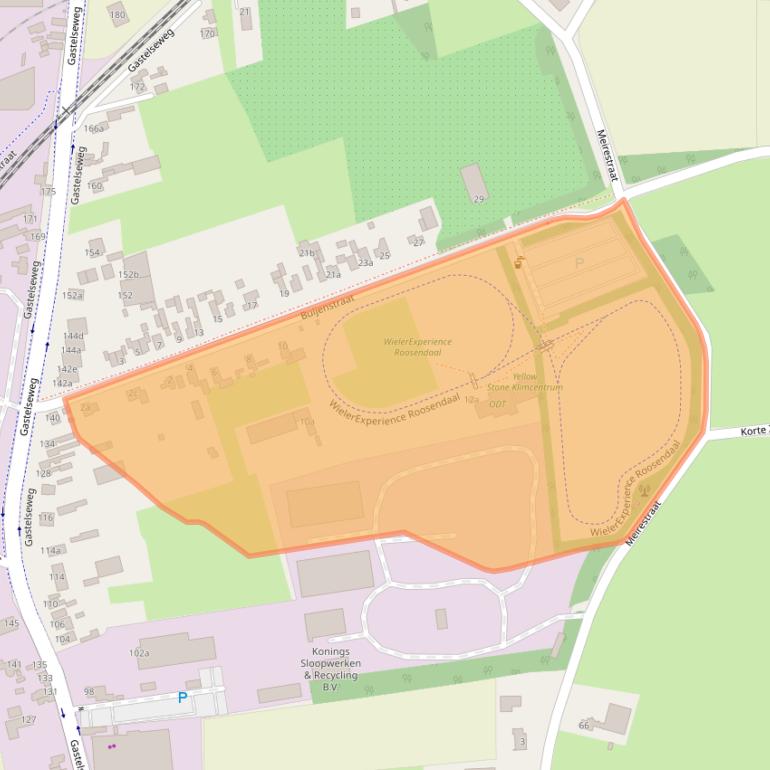 Kaart van postcodegebied 4705RD.