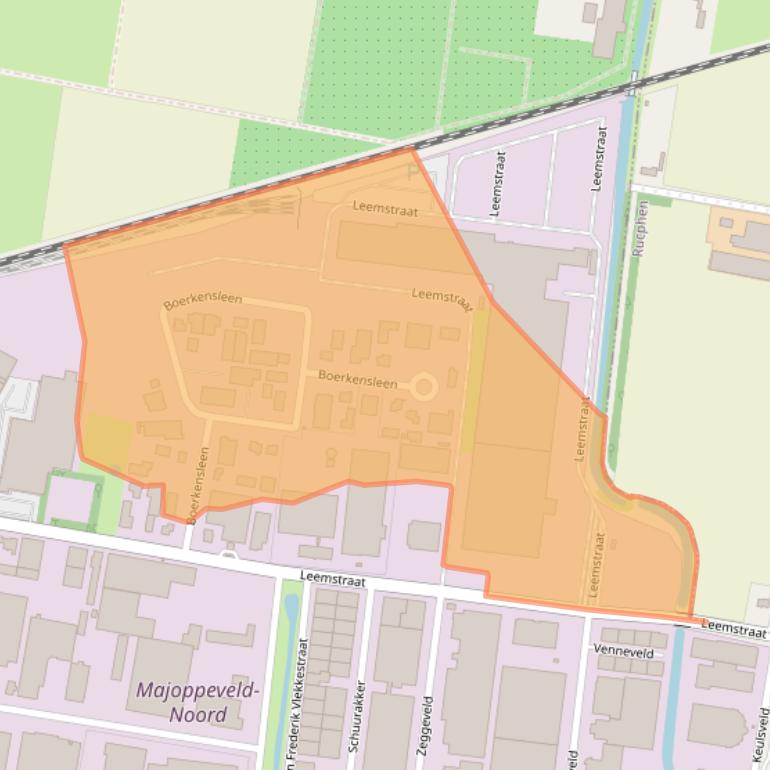 Kaart van postcodegebied 4705RL.