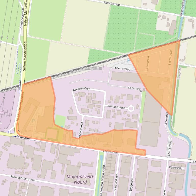 Kaart van postcodegebied 4705RT.