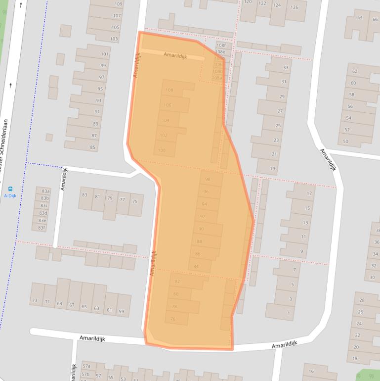 Kaart van postcodegebied 4706AH.