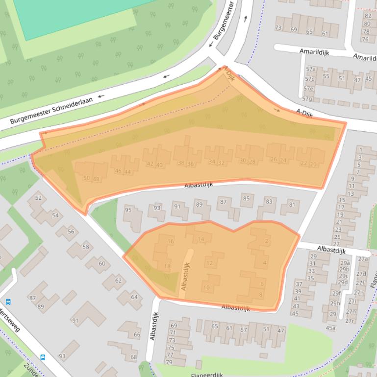 Kaart van postcodegebied 4706AN.