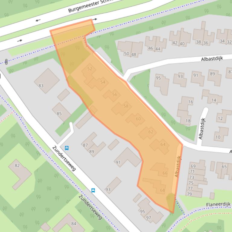 Kaart van postcodegebied 4706AP.