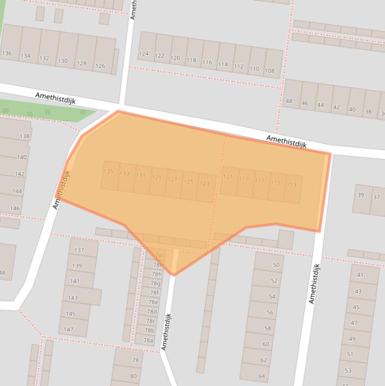 Kaart van postcodegebied 4706AV.