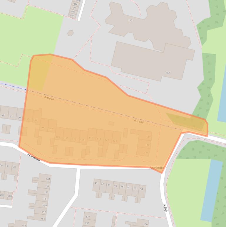 Kaart van postcodegebied 4706BN.