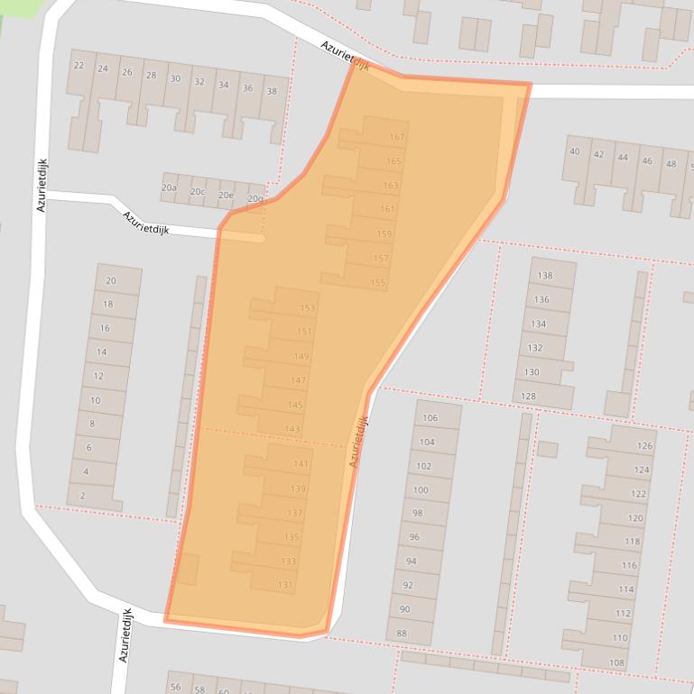 Kaart van postcodegebied 4706BR.
