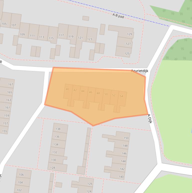 Kaart van postcodegebied 4706BT.