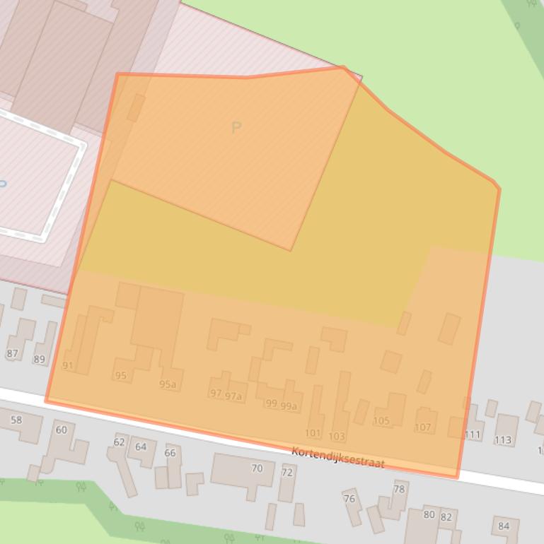 Kaart van postcodegebied 4706CC.