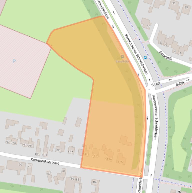 Kaart van postcodegebied 4706CD.