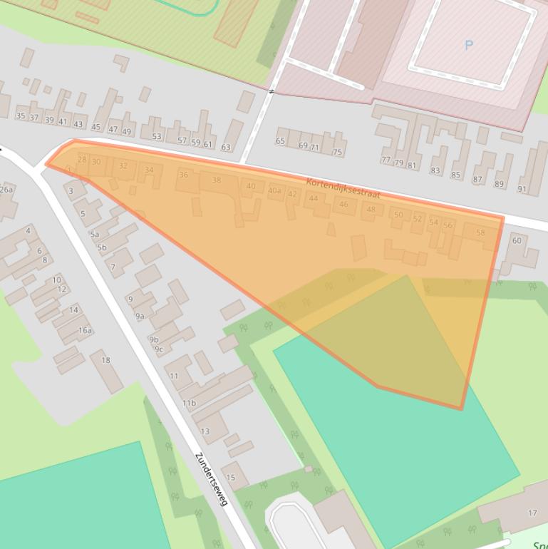 Kaart van postcodegebied 4706CH.