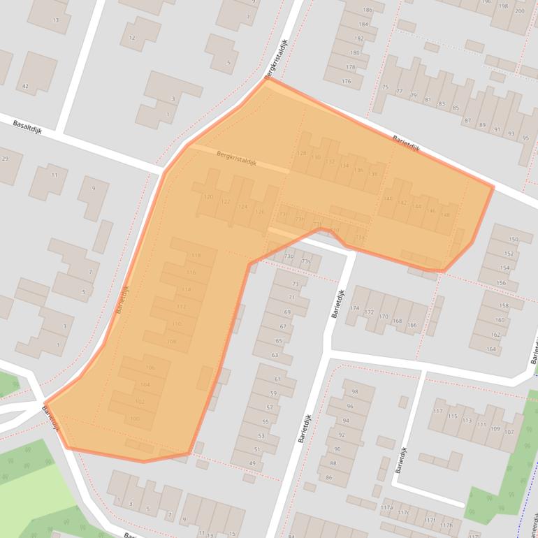 Kaart van postcodegebied 4706DC.