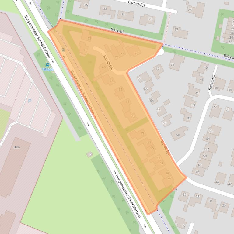 Kaart van postcodegebied 4706DR.