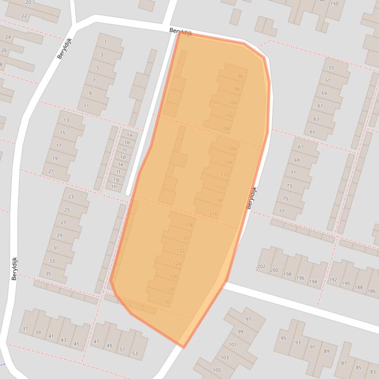 Kaart van postcodegebied 4706EC.