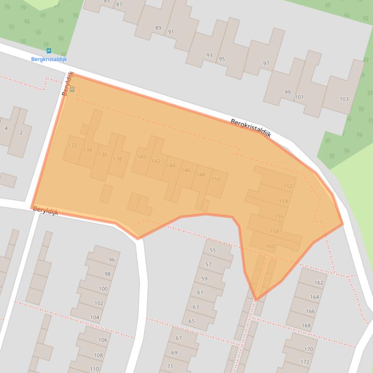 Kaart van postcodegebied 4706ED.