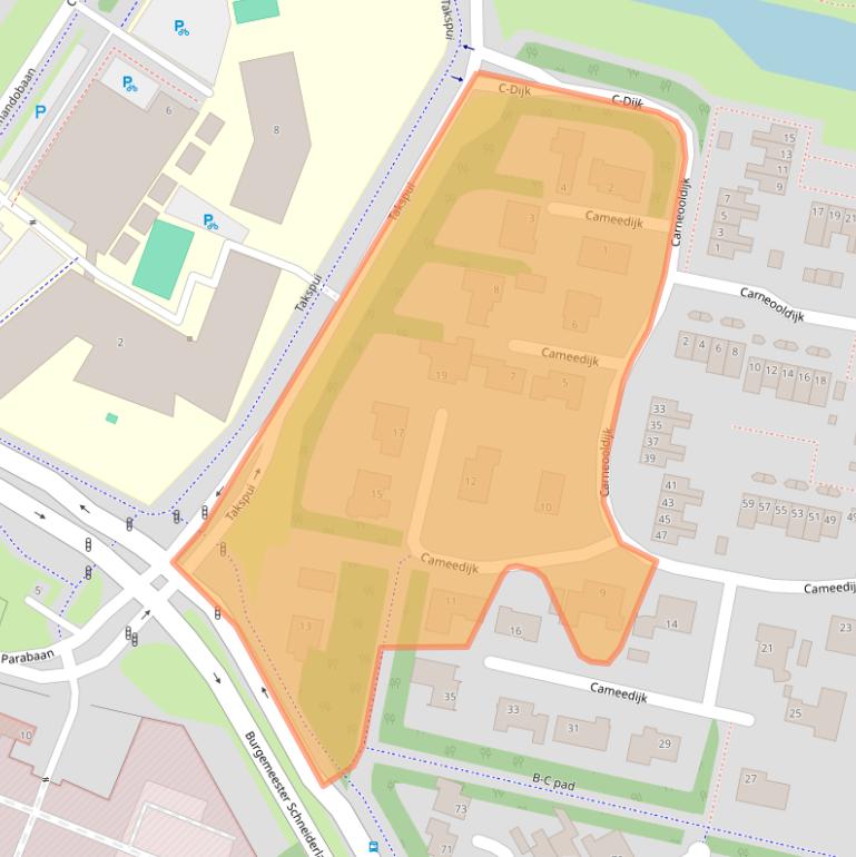 Kaart van postcodegebied 4706EG.