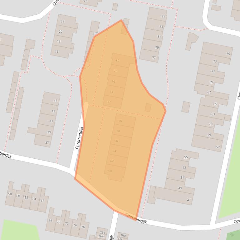 Kaart van postcodegebied 4706ER.