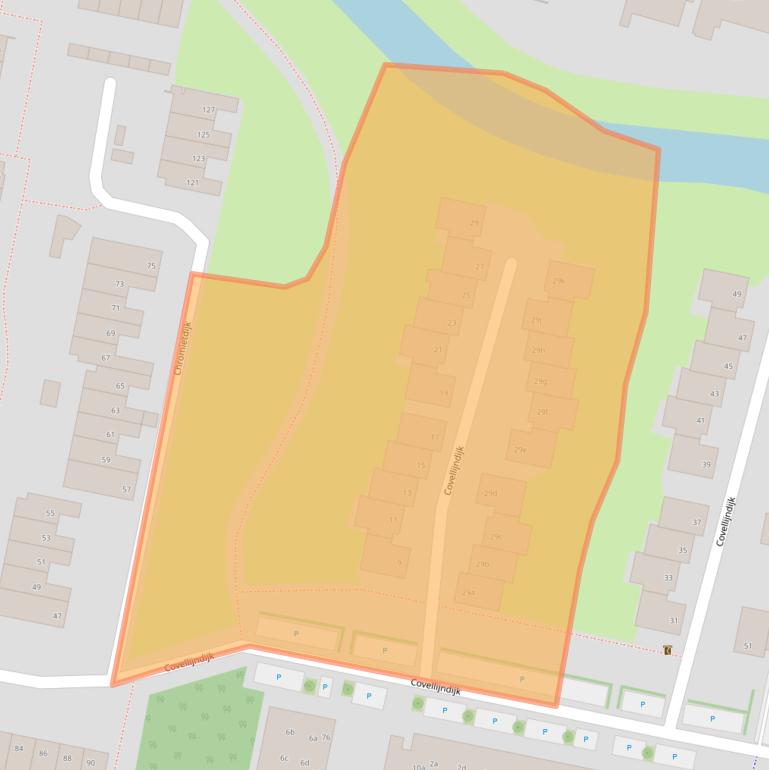 Kaart van postcodegebied 4706GD.