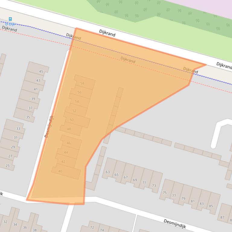 Kaart van postcodegebied 4706GK.