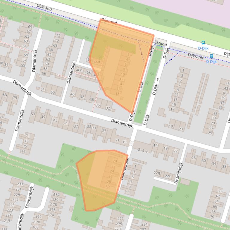Kaart van postcodegebied 4706GT.