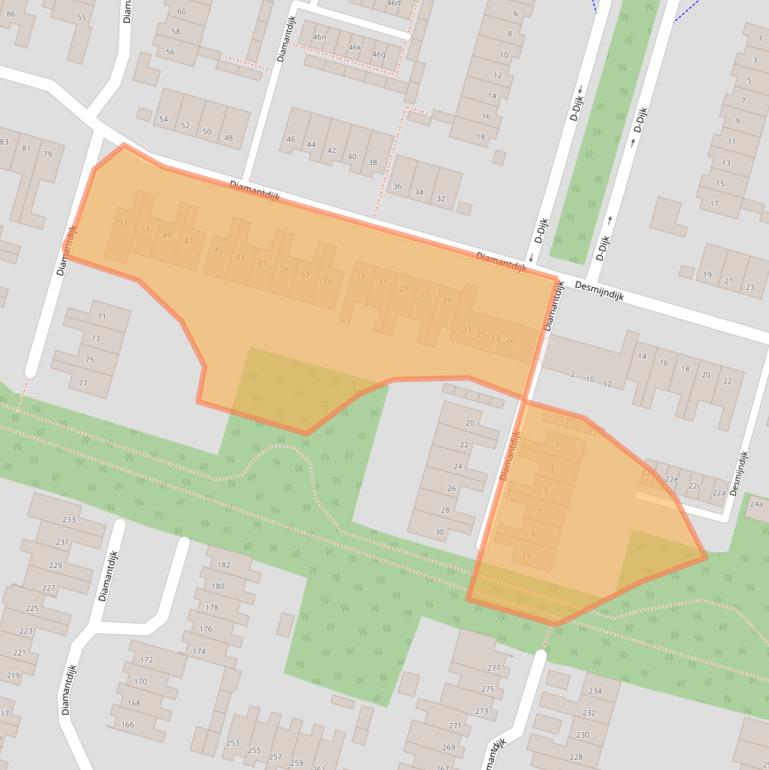 Kaart van postcodegebied 4706GV.