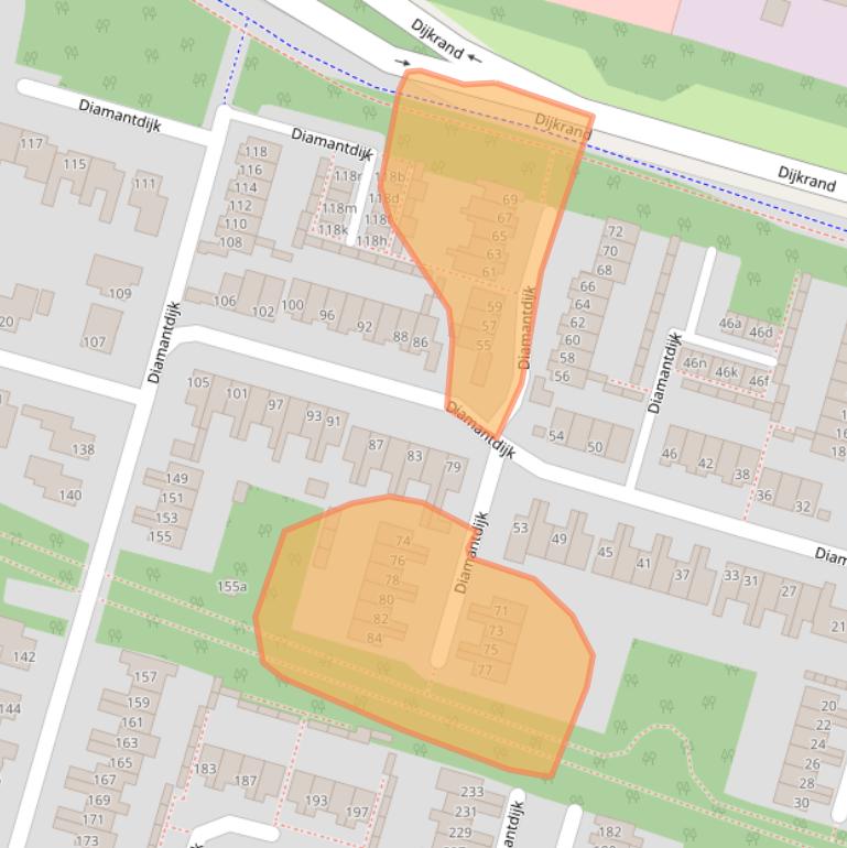 Kaart van postcodegebied 4706GX.