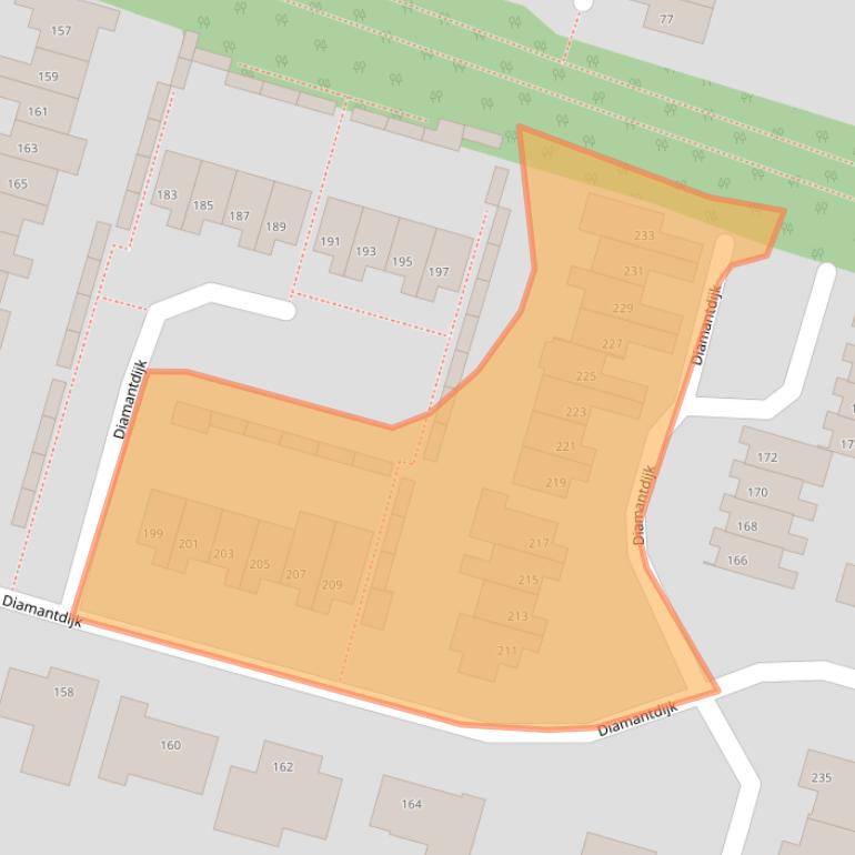 Kaart van postcodegebied 4706HE.