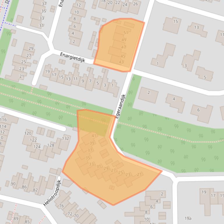 Kaart van postcodegebied 4706HV.