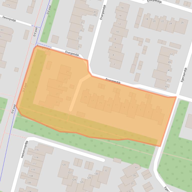 Kaart van postcodegebied 4706HX.
