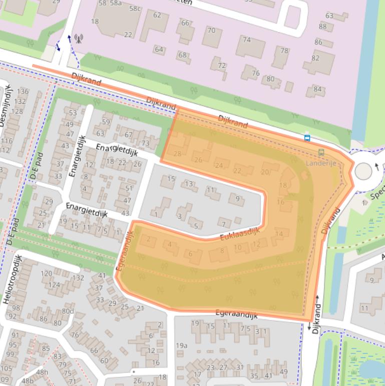 Kaart van postcodegebied 4706JA.