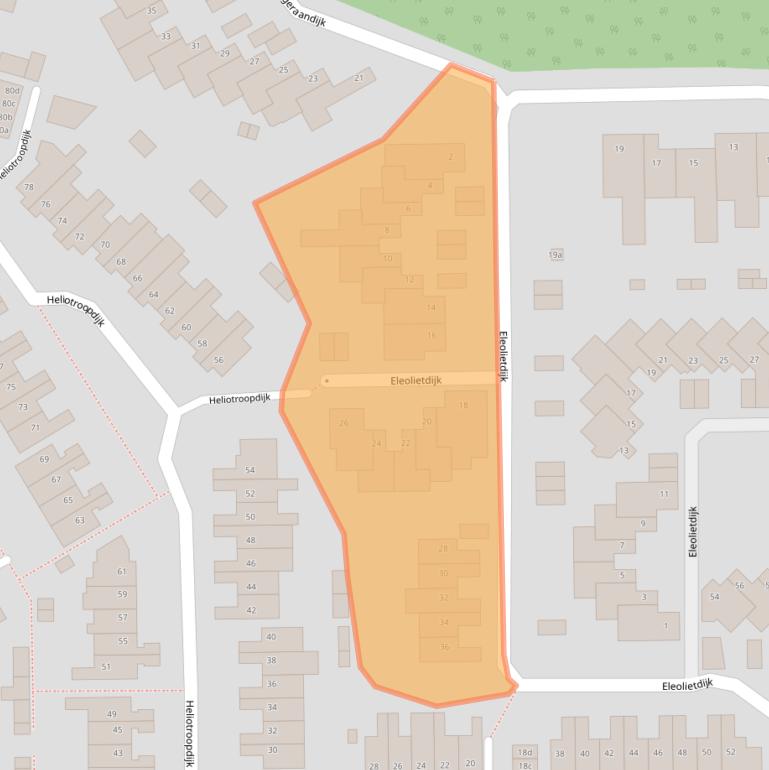 Kaart van postcodegebied 4706JC.