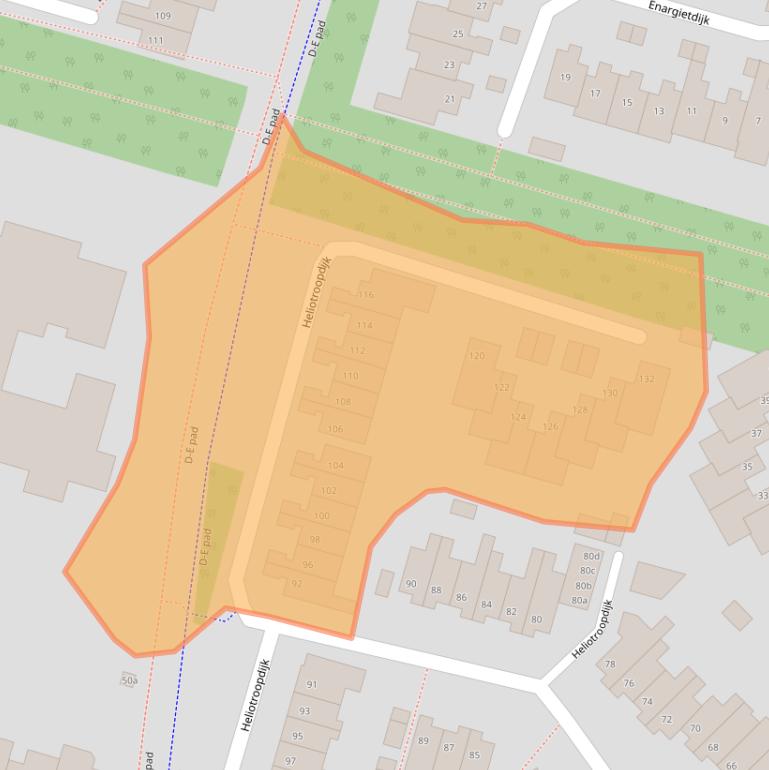 Kaart van postcodegebied 4706JL.