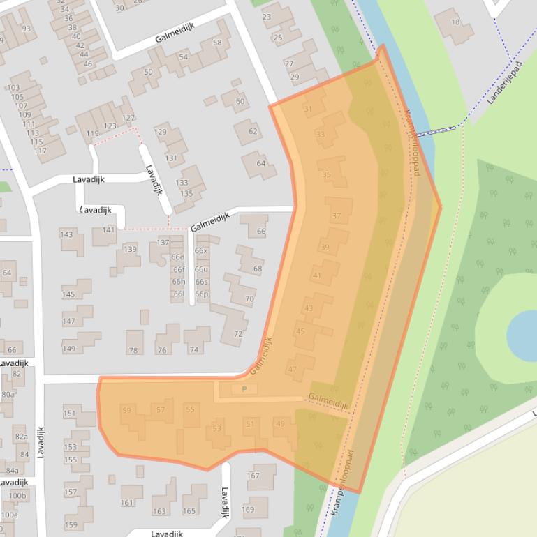 Kaart van postcodegebied 4706KL.