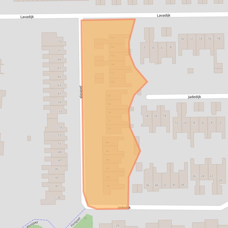 Kaart van postcodegebied 4706KN.