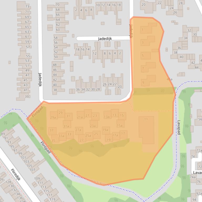 Kaart van postcodegebied 4706KP.