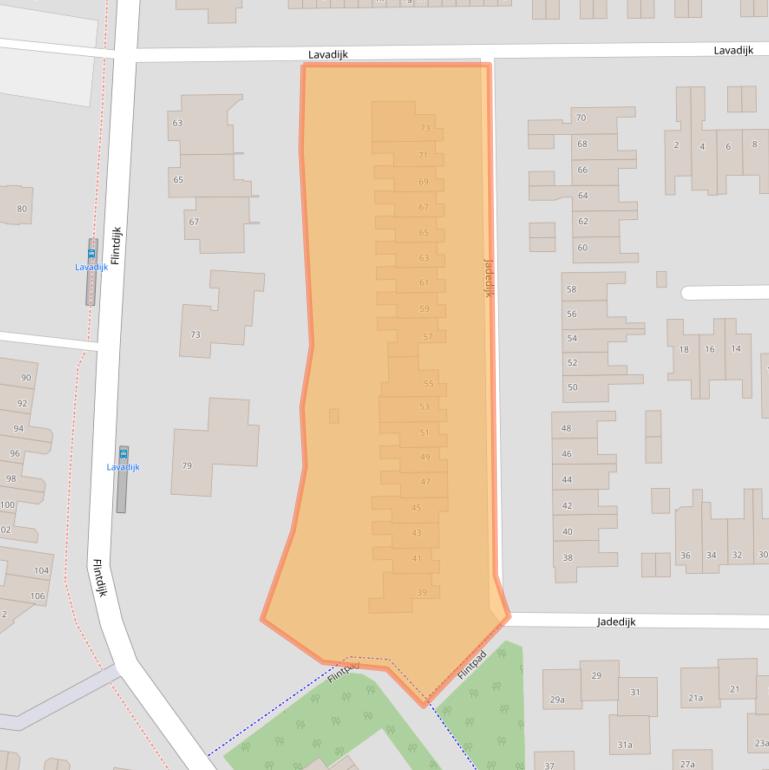 Kaart van postcodegebied 4706KR.