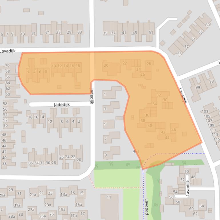 Kaart van postcodegebied 4706KS.