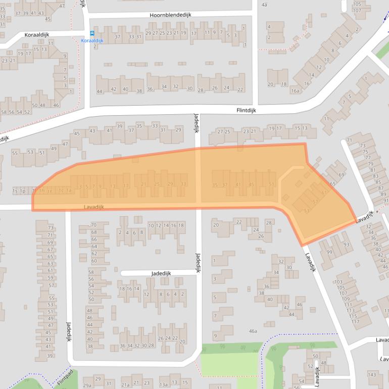 Kaart van postcodegebied 4706KW.