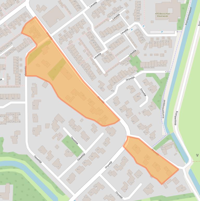 Kaart van postcodegebied 4706LM.