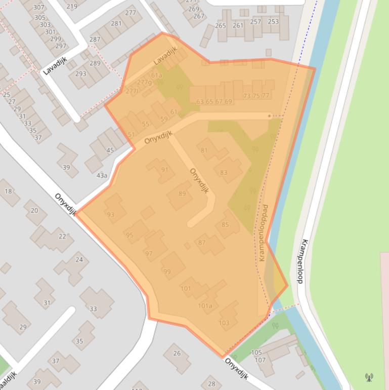 Kaart van postcodegebied 4706LP.