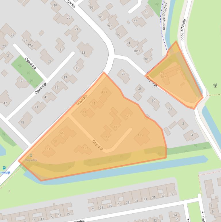 Kaart van postcodegebied 4706LR.