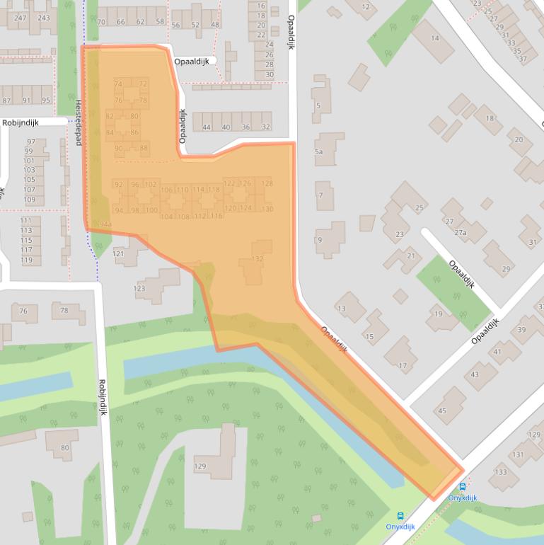 Kaart van postcodegebied 4706LV.