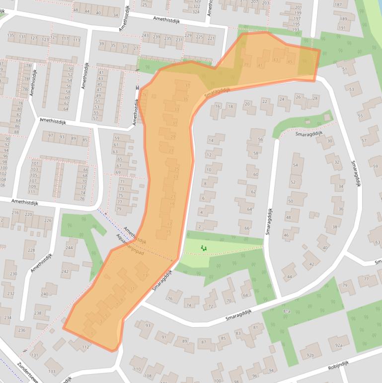 Kaart van postcodegebied 4706MB.