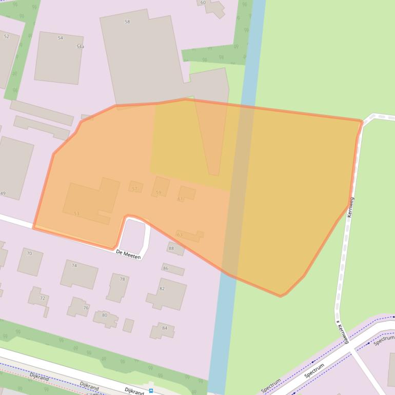 Kaart van postcodegebied 4706NK.