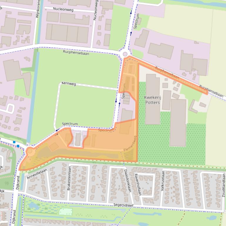 Kaart van postcodegebied 4706NN.