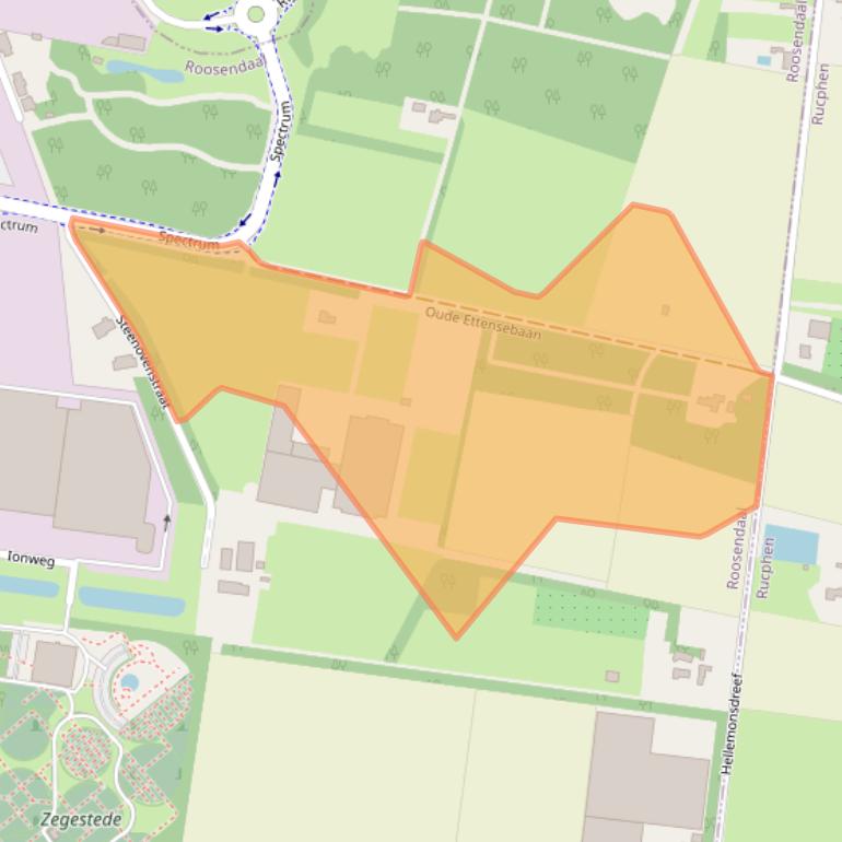 Kaart van postcodegebied 4706PG.