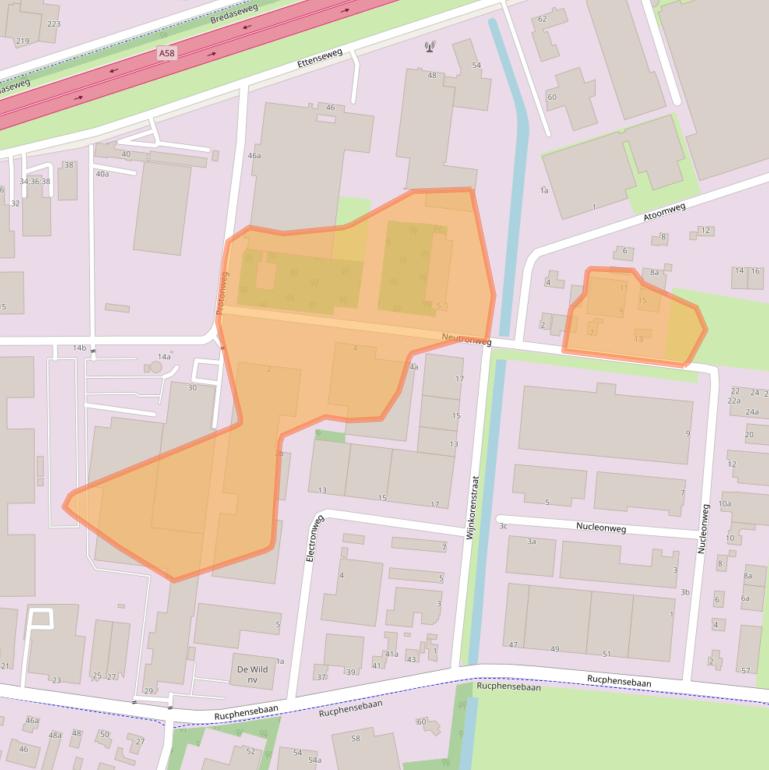 Kaart van postcodegebied 4706PL.