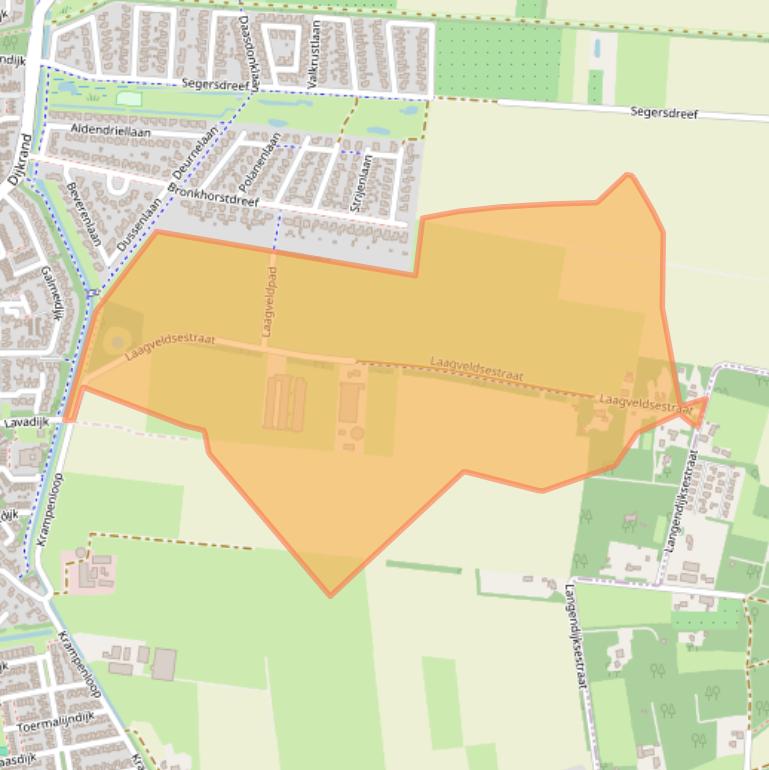 Kaart van postcodegebied 4706PS.