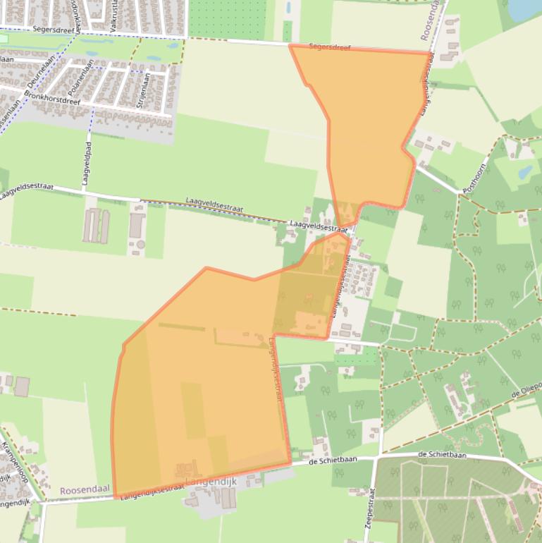 Kaart van postcodegebied 4706PW.