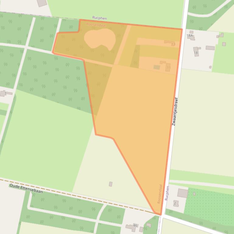 Kaart van postcodegebied 4706RC.