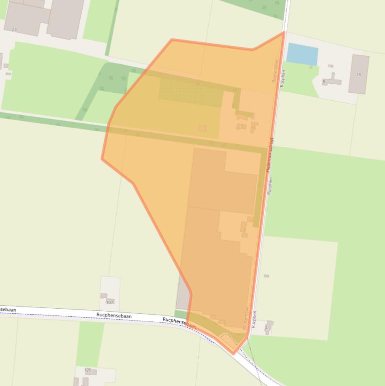 Kaart van postcodegebied 4706RD.